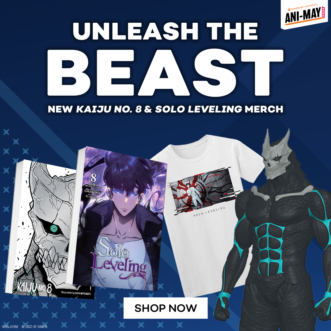 Unleash the Beast! New Kaiju No. 8 & Solo Leveling Merch - Shop Now!